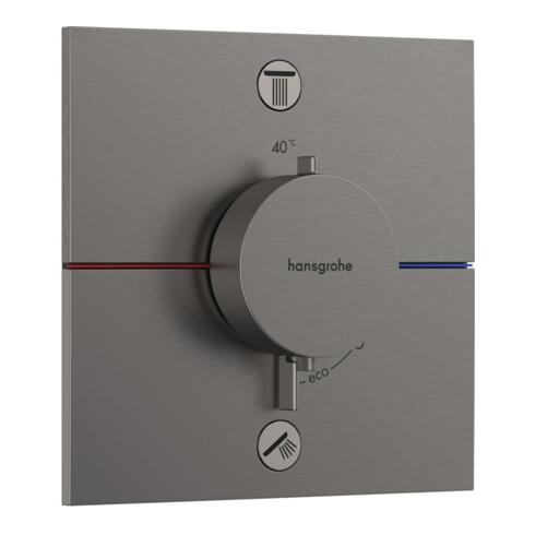 hansgrohe Thermostat ShowerSelect Comfort E encastré, 2 sorties, avec Kom EN 1717, bleu