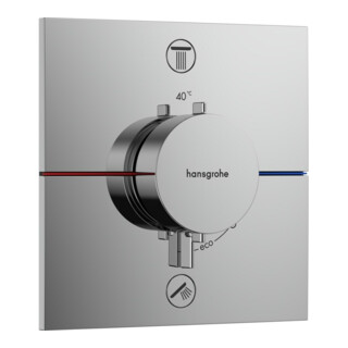 hansgrohe Thermostat ShowerSelect Comfort E encastré, 2 sorties, mitigeur sécurité, chromé