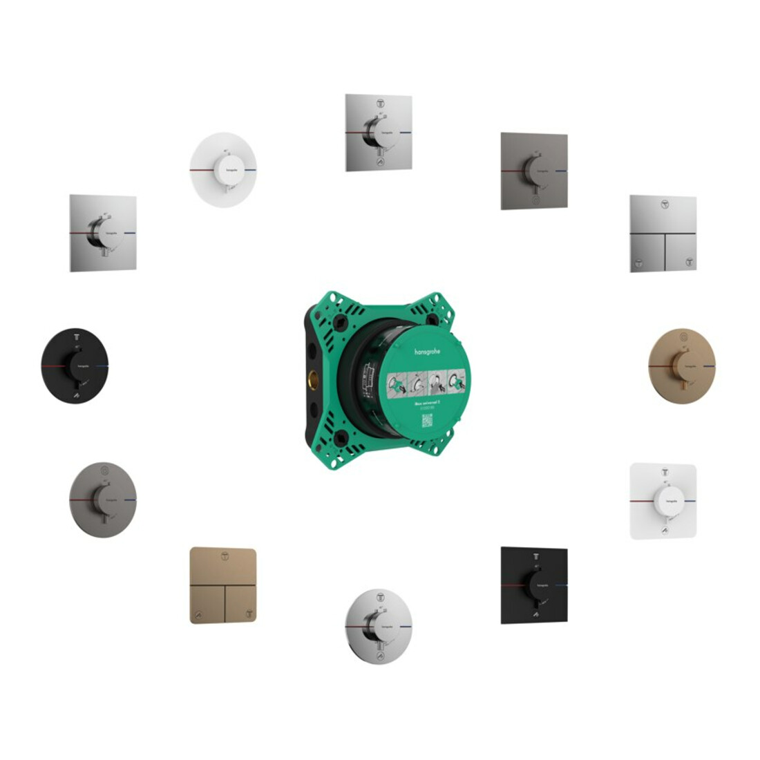 hansgrohe Thermostat ShowerSelect Comfort E encastré, 2 voies, sans commande, bleu