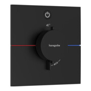 hansgrohe Thermostat ShowerSelect Comfort E encastré, pour 1 sortie, noir mat