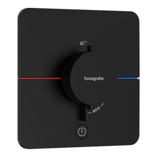 hansgrohe Thermostat ShowerSelect Comfort Q UP, 1 sortie, 1 dérivation, mat noir