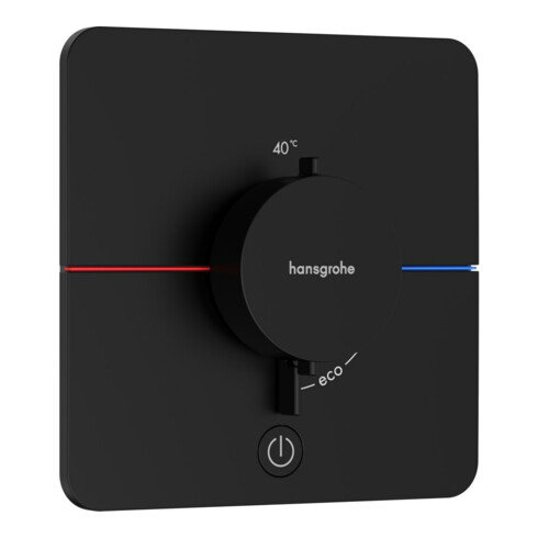 hansgrohe Thermostat ShowerSelect Comfort Q UP, 1 sortie, 1 dérivation, mat noir