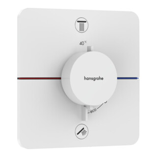 hansgrohe Thermostat ShowerSelect Comfort Q UP, 2 sorties, avec protection Kom EN 1717, blanc mat