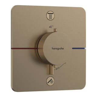 hansgrohe Thermostat ShowerSelect Comfort Q UP, 2 voies, mitigeur, conforme EN 1717, bronze brossé