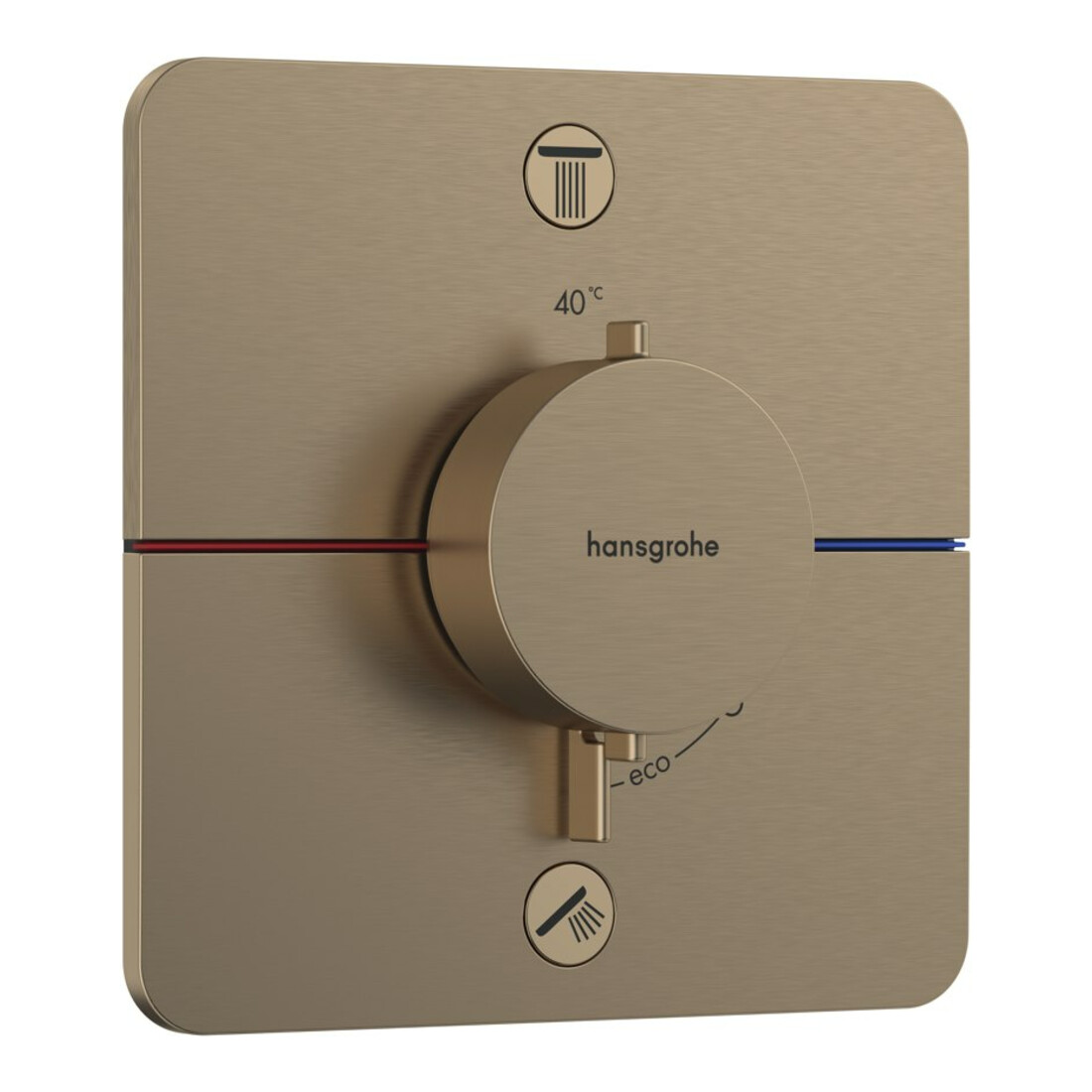 hansgrohe Thermostat ShowerSelect Comfort Q UP, f 2 Verb, m Kom EN 1717, brush. bron