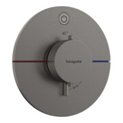 hansgrohe Thermostat ShowerSelect Comfort S encastré, 1 sortie, chrome noir brossé