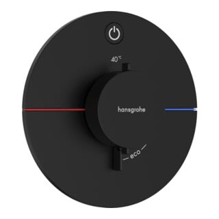 hansgrohe Thermostat ShowerSelect Comfort S encastré, 1 sortie, noir mat