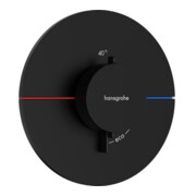 hansgrohe Thermostat ShowerSelect Comfort S encastré, 1 utilisateur, noir mat