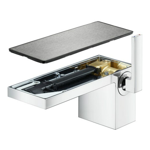 hansgrohe Trägerplatte Axor MyEdition 200x82mm, abnehmbar, Edelstahl