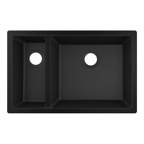 hansgrohe UB-Spüle S510-U635 180/450 658x398mm, 1 Hpt- u 1 Zu.B, o HL, gsw