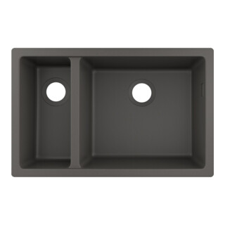 hansgrohe UB-Spüle S510-U635 180/450 658x398mm, 1 Hpt- u 1 Zu.B, o HL, st-g