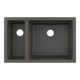 hansgrohe UB-Spüle S510-U635 180/450 658x398mm, 1 Hpt- u 1 Zu.B, o HL, st-g-1