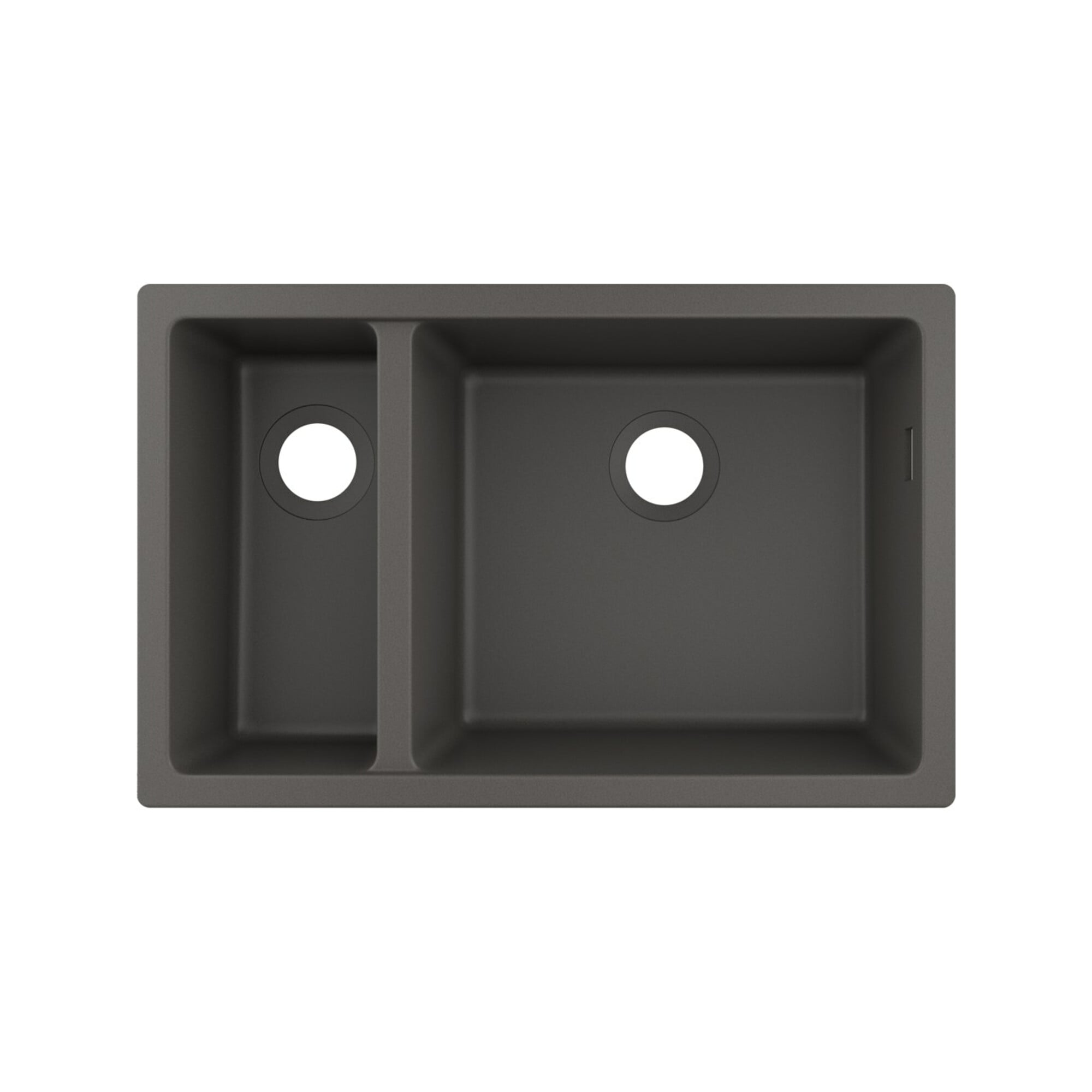 hansgrohe UB-Spüle S510-U635 180/450 658x398mm, 1 Hpt- u 1 Zu.B, o HL, st-g