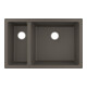 hansgrohe UB-Spüle S510-U635 180/450 658x398mm, 1 Hpt- u 1 Zu.B, o HL, st-g-3