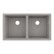 hansgrohe UB-Spüle S510-U770 370/370 768x398mm, 2 Hauptbe., o. HL, betongrau
