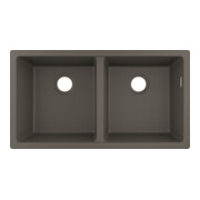 hansgrohe UB-Spüle S510-U770 370/370 768x398mm, 2 Hauptbe., o. HL, steingrau-4