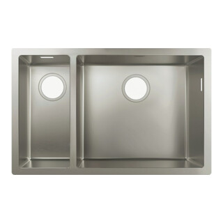 hansgrohe UB-Spüle S719-U655 180/450 653x398mm, 1 Haupt-/1 Zu.B, o. HL, ES