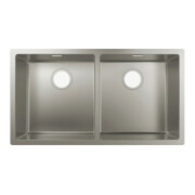 hansgrohe UB-Spüle S719-U765 370/370 763x398mm, 2 Hauptbe., o. HL, Edelstahl
