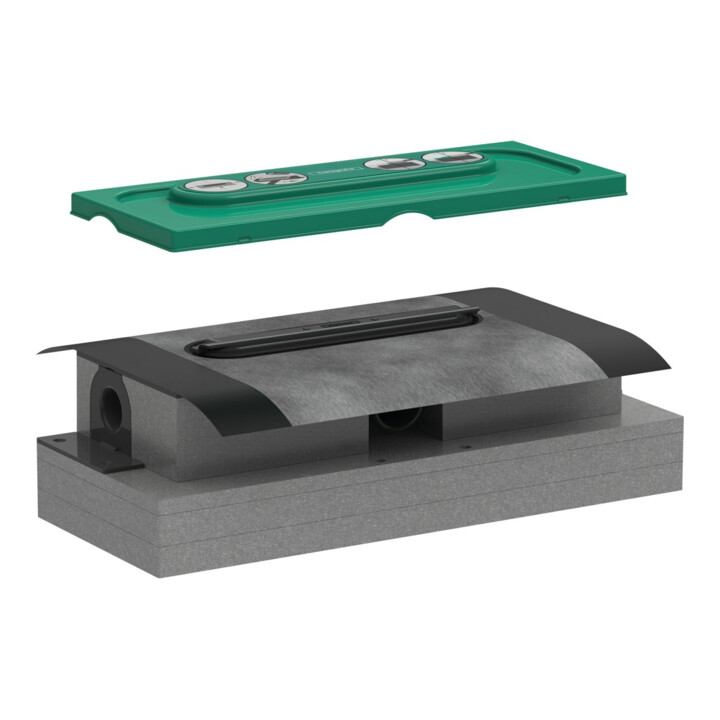 hansgrohe uBox boîtier d'évacuation universel DN 40, pour installation plate
