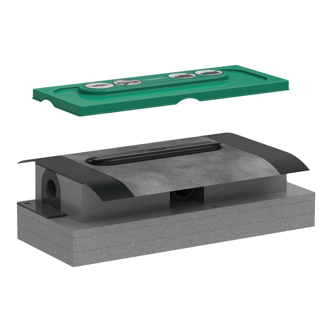 hansgrohe uBox boîtier d'évacuation universel DN 40, pour installation plate