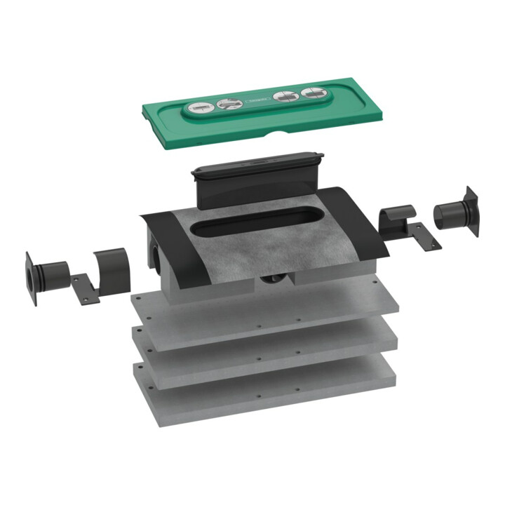 hansgrohe uBox boîtier d’évacuation universel DN 50, pour installation standard
