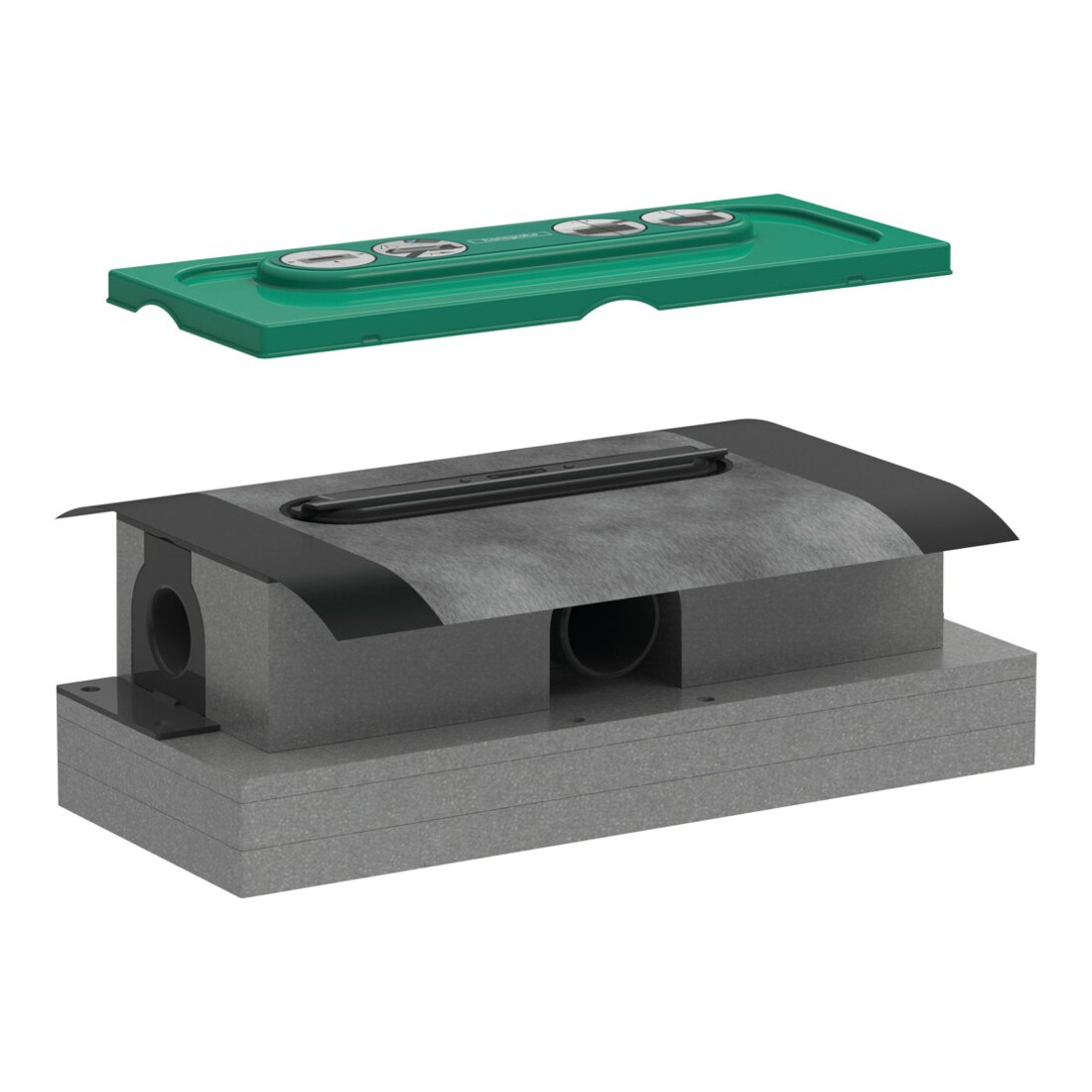 hansgrohe uBox boîtier d’évacuation universel DN 50, pour installation standard