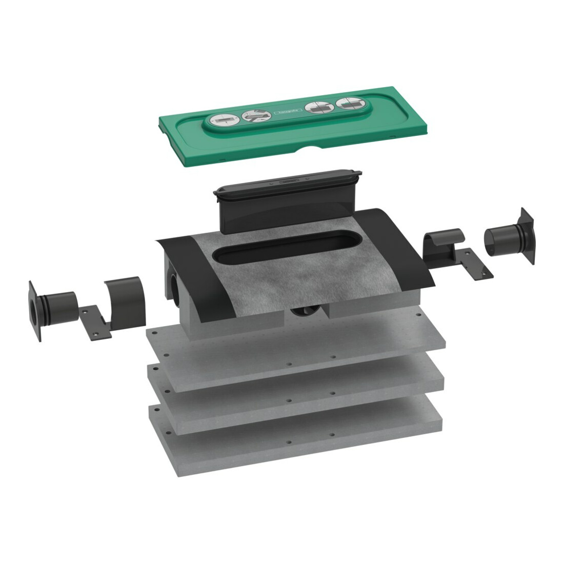hansgrohe uBox boîtier d’évacuation universel DN 50, pour installation standard
