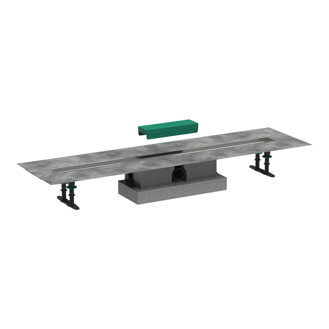 hansgrohe uBox universal Komplettset 100mm, f Stand-Ins f Duschrin. Fertigs