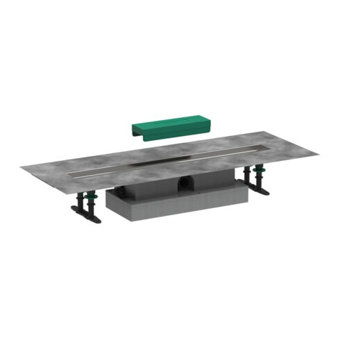 hansgrohe uBox universal Komplettset 700mm, f fl. Inst. f Duschrin. Fertigs