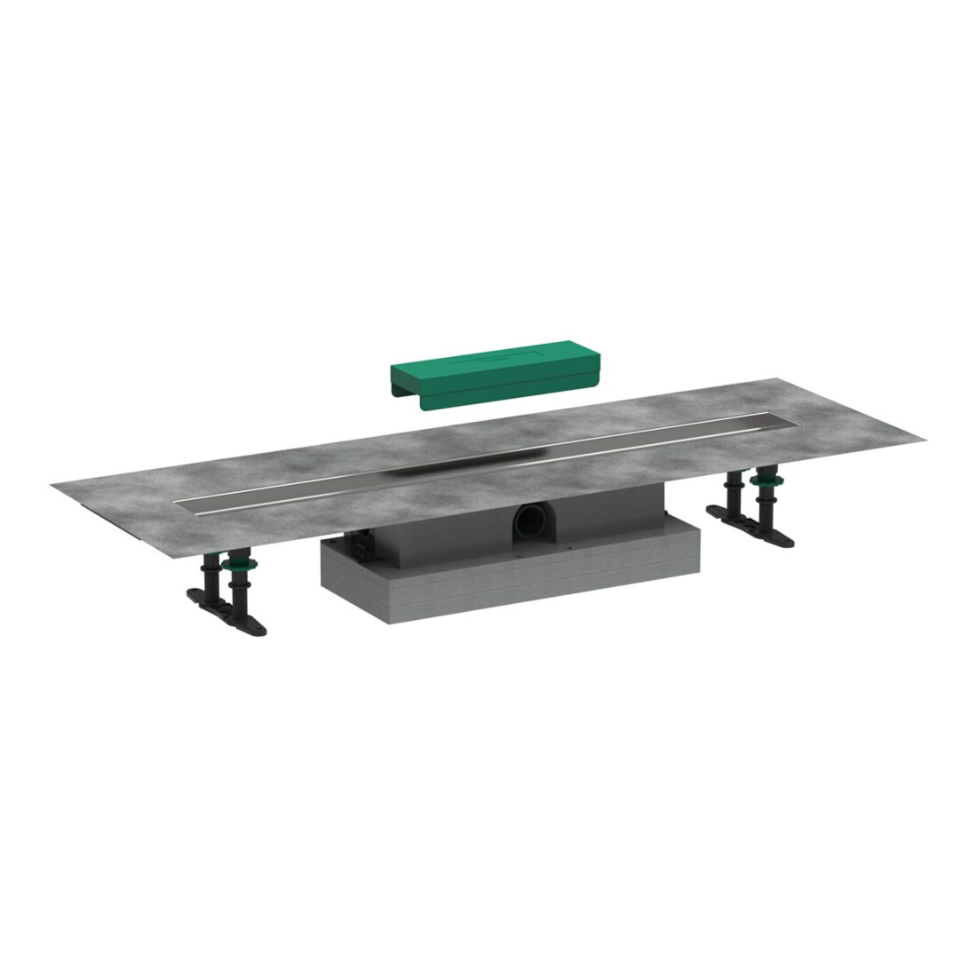 hansgrohe uBox universal Komplettset 800mm, f fl. Inst. f Duschrin. Fertigs