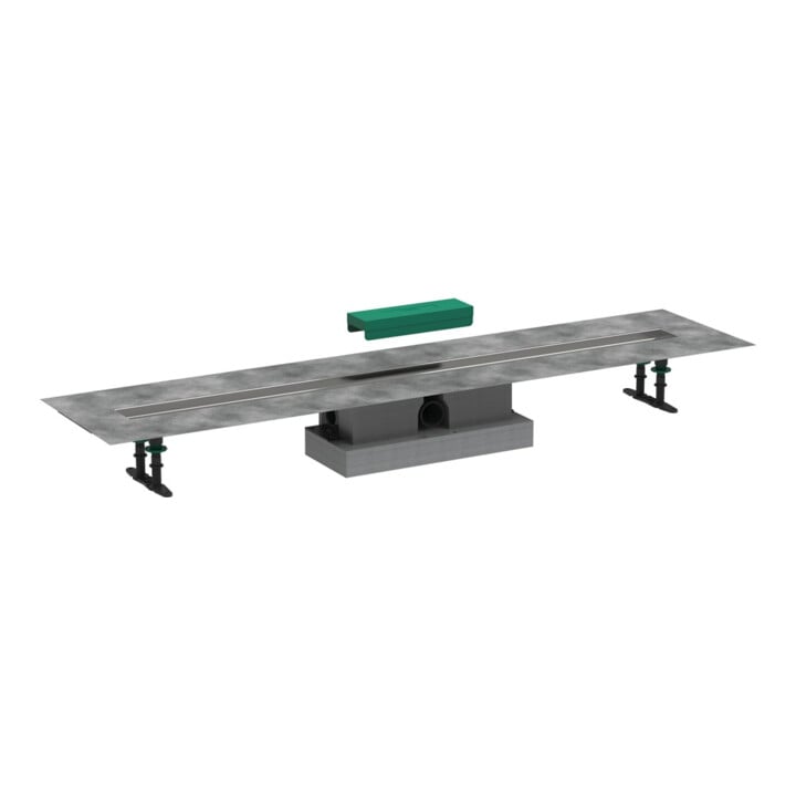 hansgrohe uBox universel kit complet 1200 mm, pour montage debout pour caniveau de douche, prêt à poser