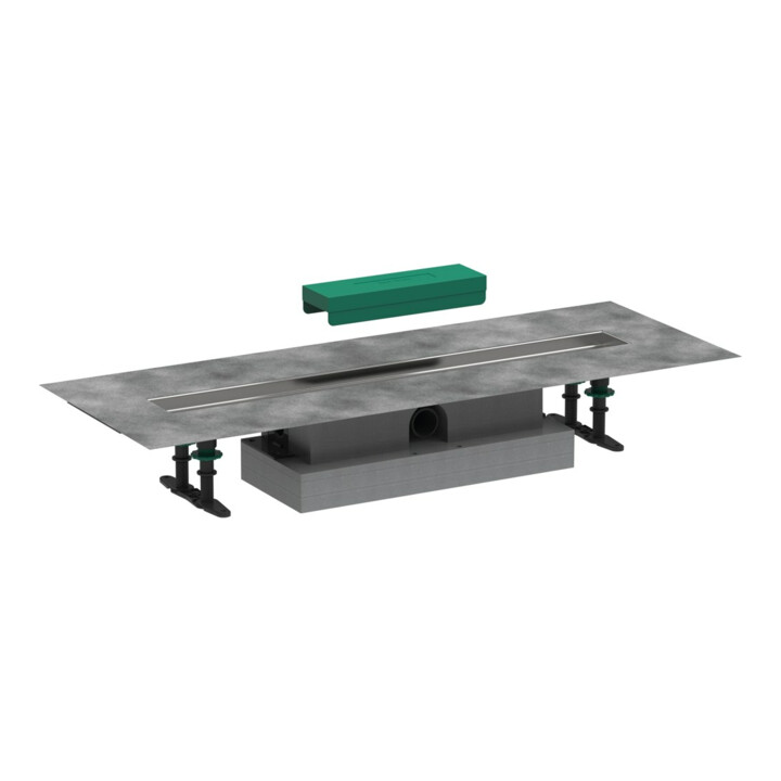 hansgrohe uBox universel Kit complet 700 mm, installation encastrée pour caniveau de douche, prêt à poser