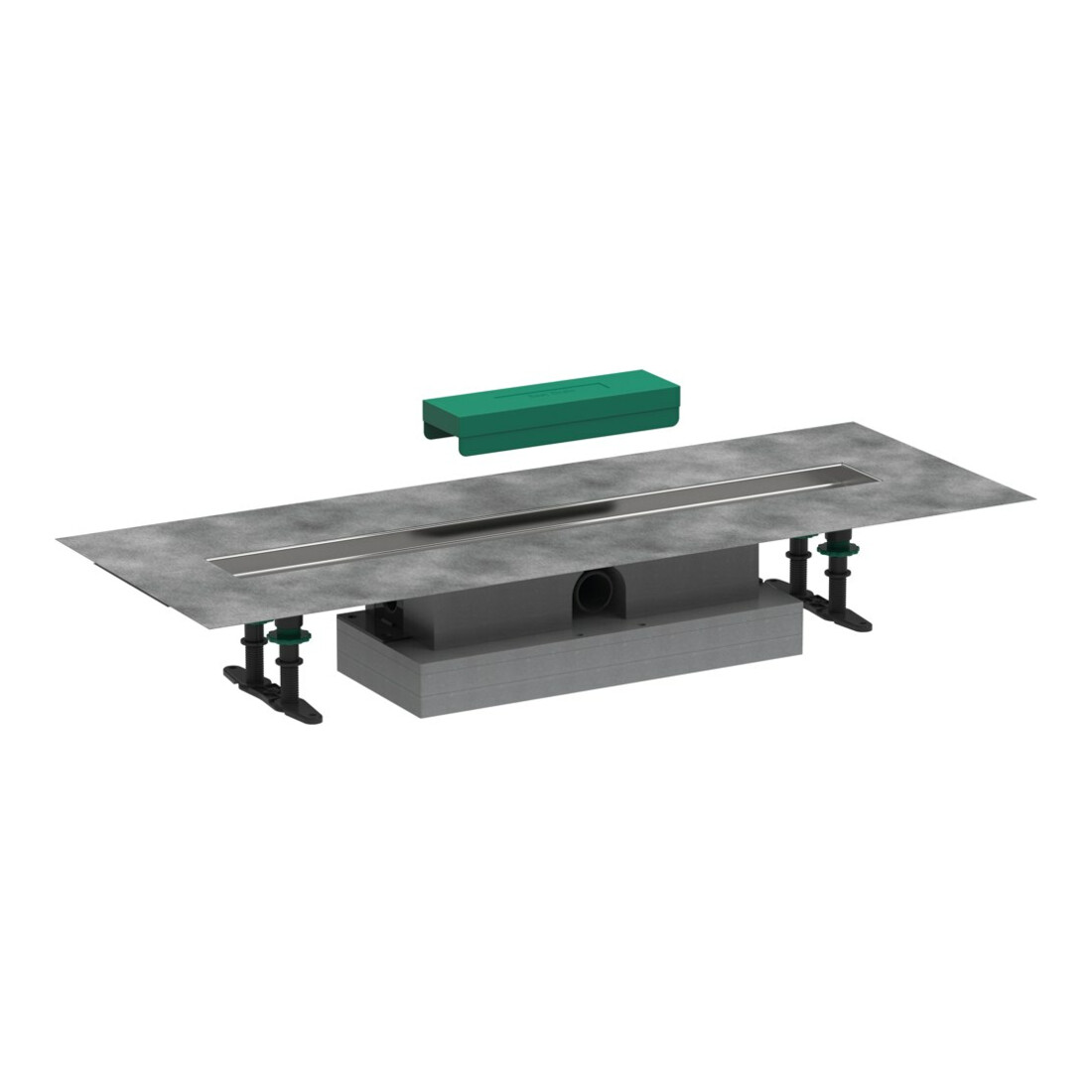 hansgrohe uBox universel Kit complet 700 mm, installation encastrée pour caniveau de douche, prêt à poser