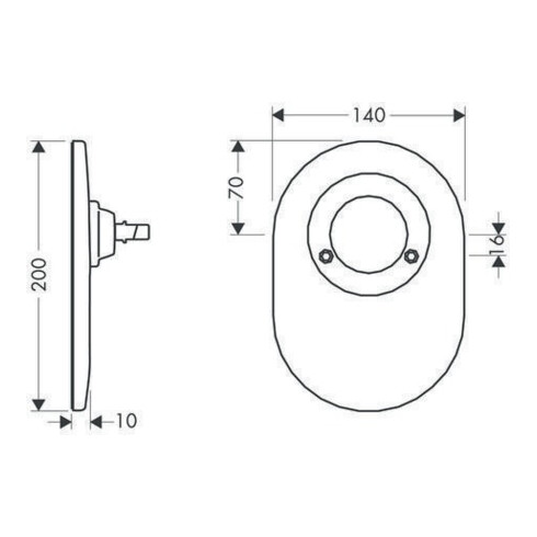 hansgrohe Umrüstset Brausemischer Unterputz chrom