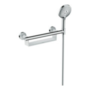 hansgrohe Unica Poignée de maintien Comfort avec tablette et support de douche, blanc/chrome-4