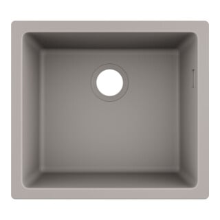 hansgrohe Unterbauspüle 450 S510-U450 448x398mm, 1 Hauptbe., o. HL, betongrau