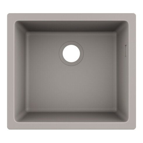 hansgrohe Unterbauspüle 450 S510-U450 448x398mm, 1 Hauptbe., o. HL, betongrau