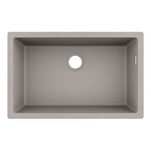 hansgrohe Unterbauspüle 660 S510-U660 658x398mm, 1 Hauptbe., o. HL, betongrau