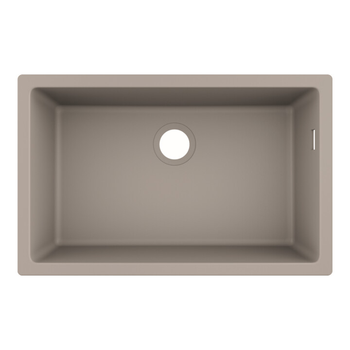 hansgrohe Unterbauspüle 660 S510-U660 658x398mm, 1 Hauptbe., o. HL, betongrau