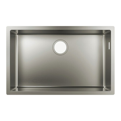 hansgrohe Unterbauspüle 660 S719-U660 658x398mm, 1 Hauptbe., o. HL, Edelstahl