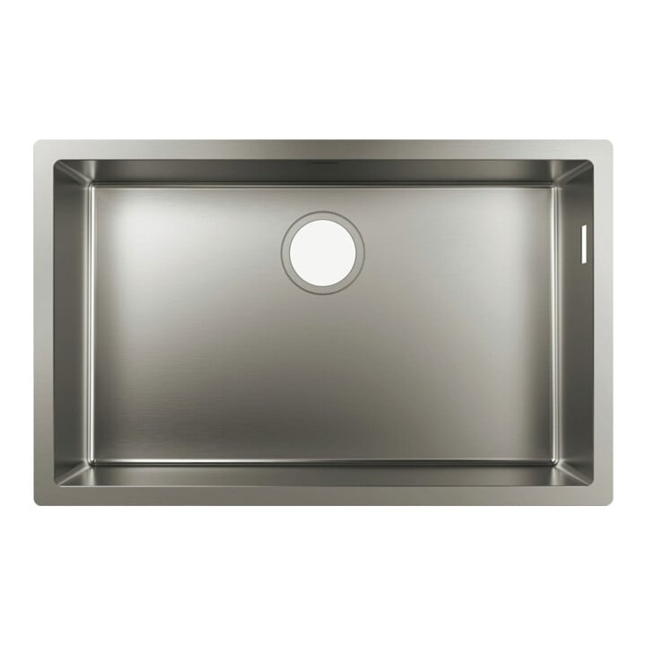 hansgrohe Unterbauspüle 660 S719-U660 658x398mm, 1 Hauptbe., o. HL, Edelstahl