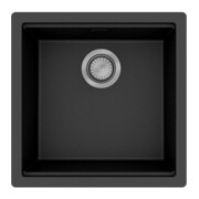 hansgrohe Unterbauspüle S53 SilicaTec, 436x436mm, graphitschwarz