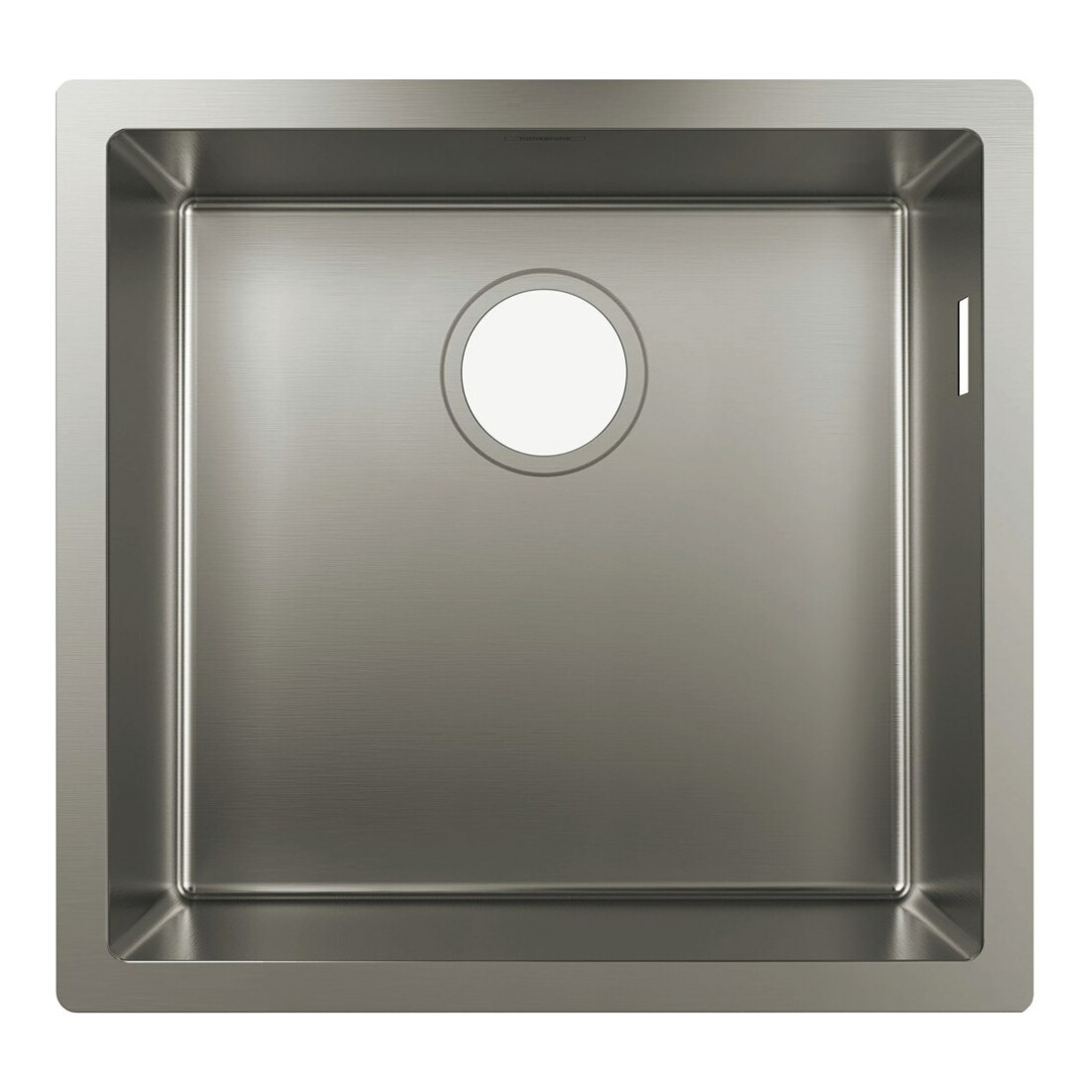 hansgrohe Unterbauspüle S719-U400 398x398mm, 1 Hauptbe., o. HL, Edelstahl