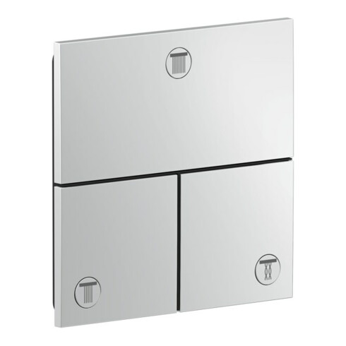 hansgrohe Ventil Axor ShowerSelect ID UP, 3 Verbaucher, eck., brush. bla vc