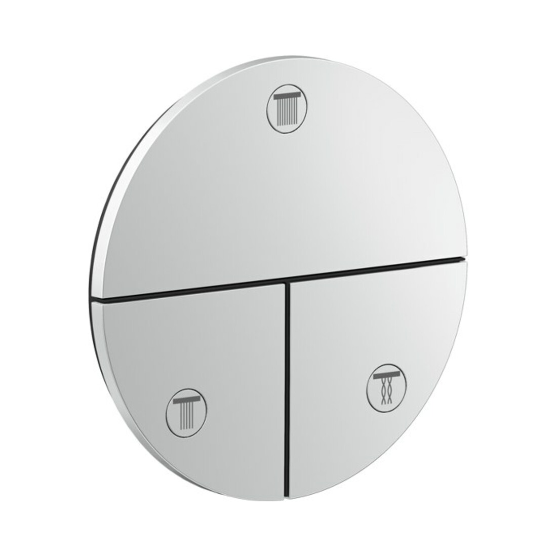 hansgrohe Ventil Axor ShowerSelect ID UP, 3 Verbaucher, rund, Brushed Nickel