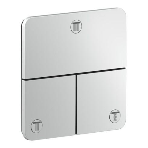 hansgrohe Ventil Axor ShowerSelect ID UP, 3 Verbaucher, softsqua, brush. ni.