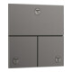 hansgrohe Ventil ShowerSelect Comfort E encastré, 3 sorties, chrome noir brossé-1