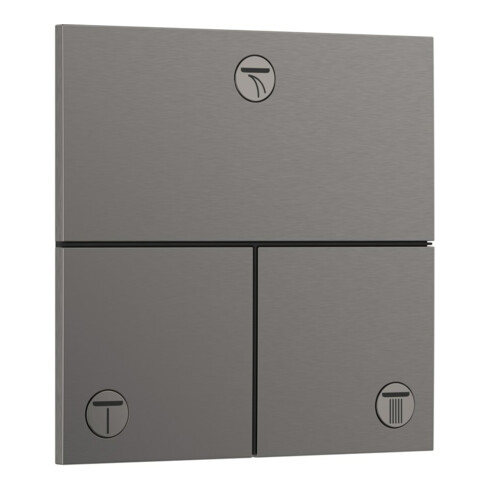 hansgrohe Ventil ShowerSelect Comfort E encastré, 3 sorties, chrome noir brossé