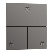 hansgrohe Ventil ShowerSelect Comfort E encastré, 3 sorties, chrome noir brossé