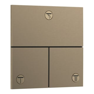hansgrohe Ventil ShowerSelect Comfort E encastré, pour 3 sorties, bronze brossé